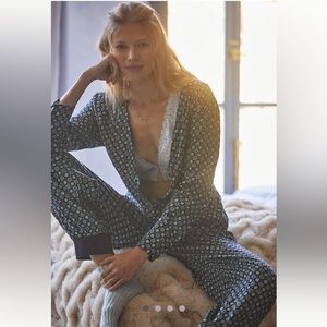 Anthropologie Alexandra Farmer Sleep Flannel Jumpsuit L